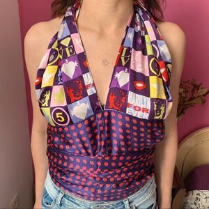 Marilyn Monroe sleeveless 100% silk top